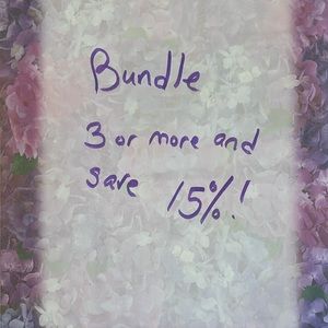 Bundle 3 or more items and save 15%! Fast shipping and great value. :)